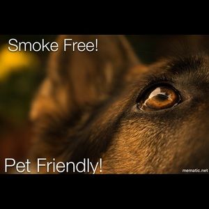We are a smoke free home, but we are pet friendly!